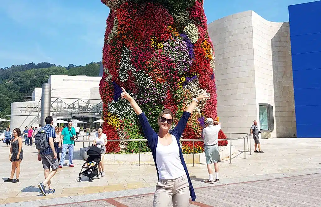 Puppy Guggenheim Museum, Bilbao port