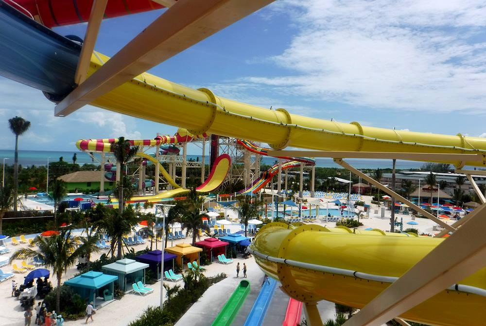 Thrill Waterpark waterslides, Perfect Day at Cococay Royal Caribbean