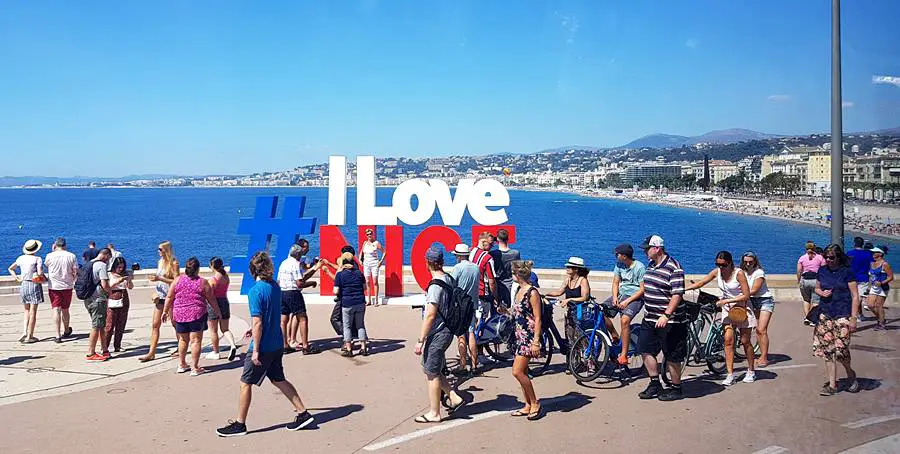 I Love Nice sign, Nice, French Riviera