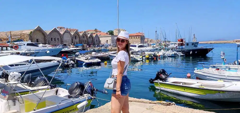 Chania's marina at Old Venetian Port 