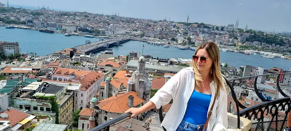 Galata Tower panoramic view of Istanbul