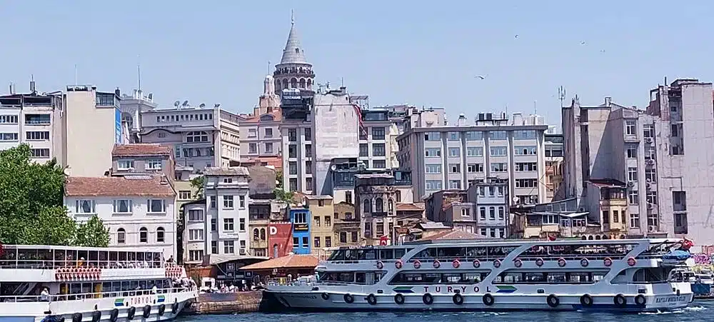 Galata Tower, view from Galata Bridge