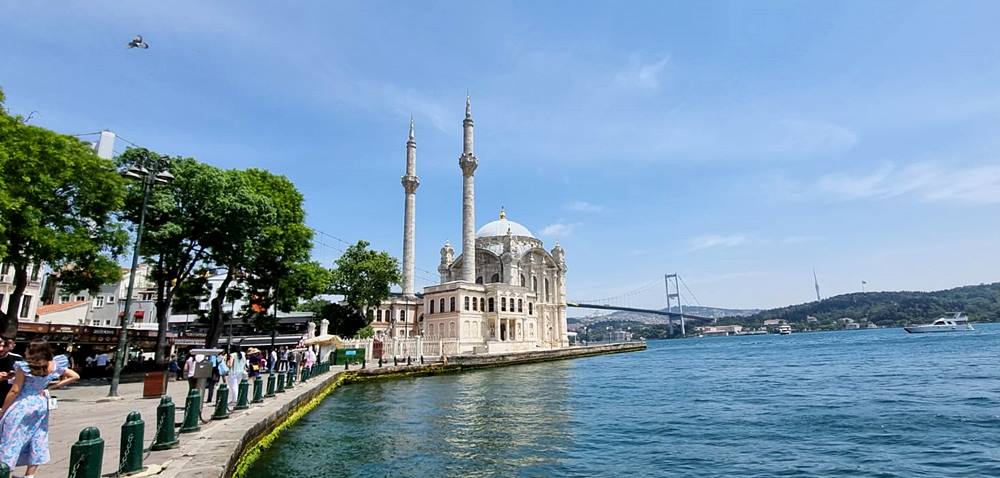 Ortakoy Mosque, Ortakoy Square and Bosphorus Bridge