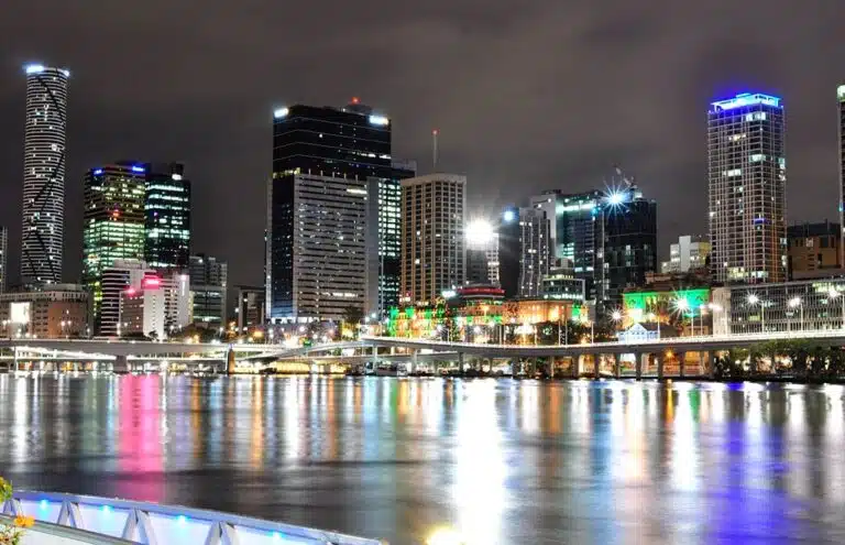 Brisbane cityscape at night