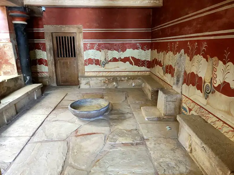 Throne Room, Palace of Knossos, Crete