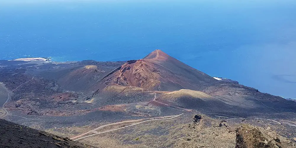 Teneguia volcano in La Palma island