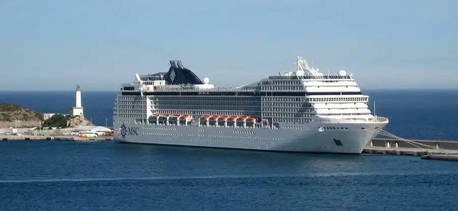 Ibiza cruise port, pier Botafoc