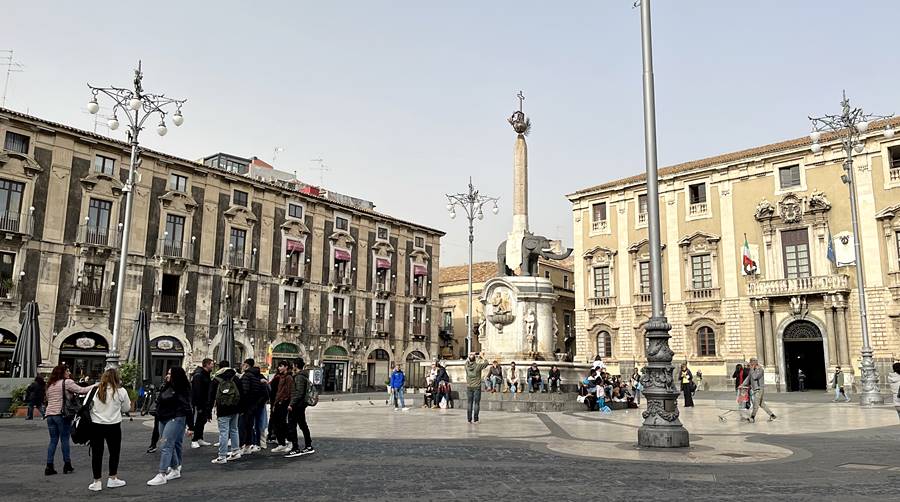 Elephant Fountain, Piazza Duomo in Catania Sicily