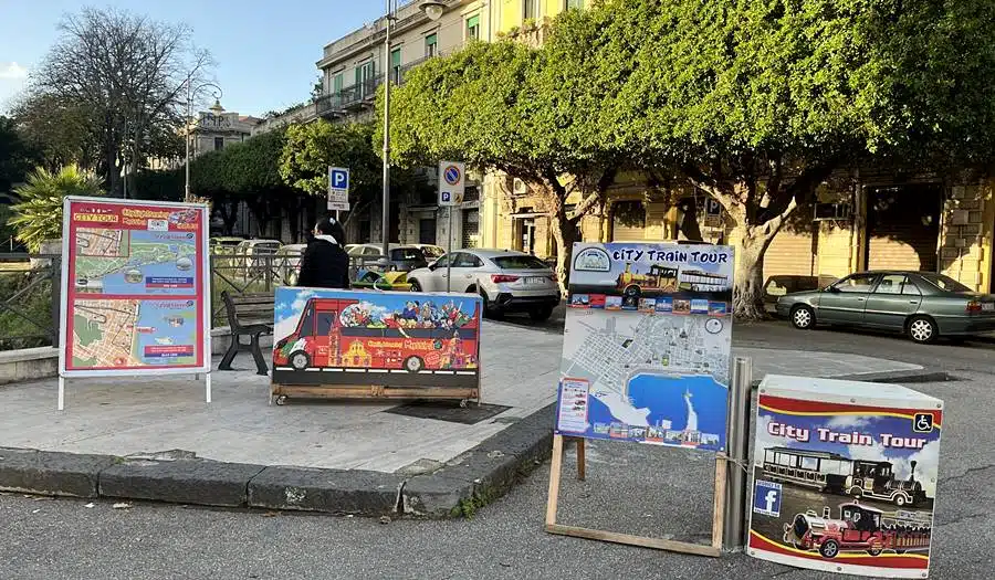 Messina city train and Hop on Hop off bus