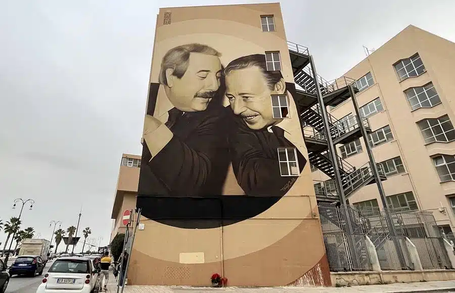 Murale Falcone e Borsellino Palermo