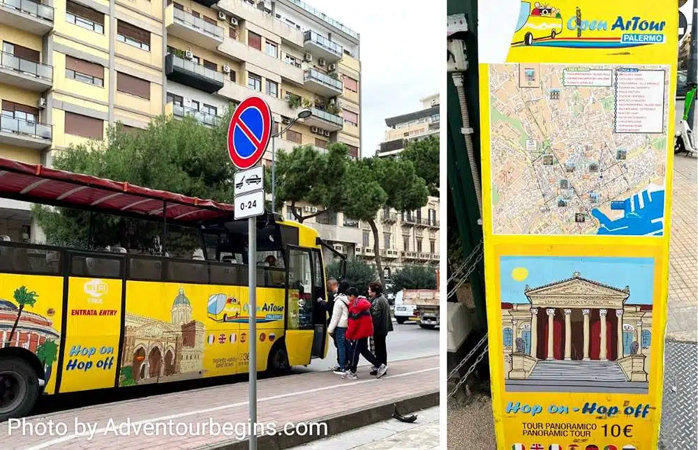 Palermo Hop on Hop off bus tour