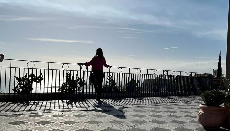 Piazza IX Aprile - the view of coast