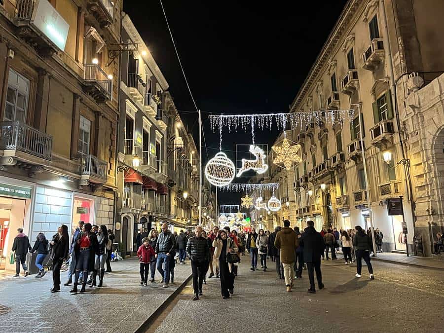 Via Etnea at night, Catania