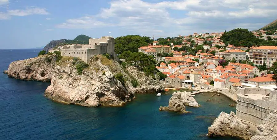 Dubrovnik West Harbour and Fort Lovrijenac