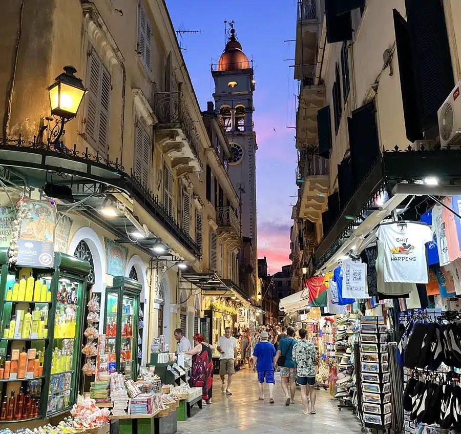 Corfu Old Town and Church of St Spyridon