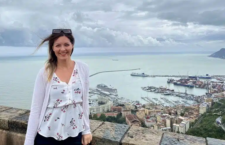 Salerno cruise port - view from Arechi Castle