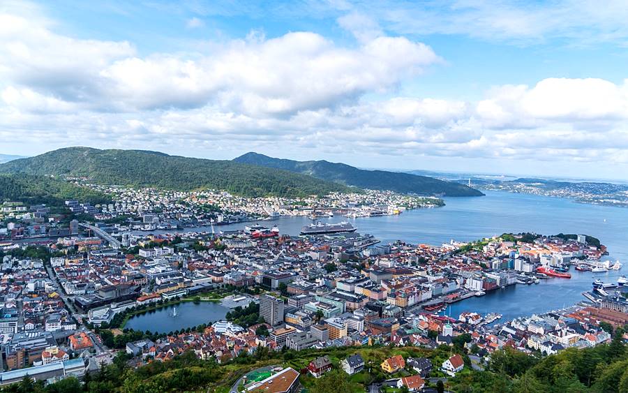 Bergen - View from Mount Floyen