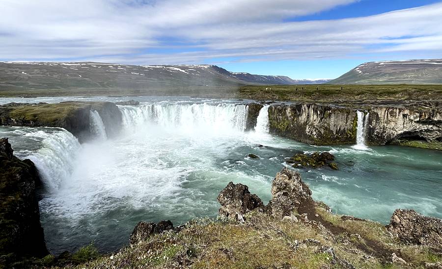 Akureyri - Godafoss waterfall panorama