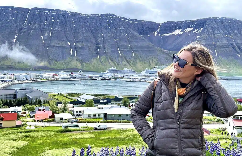 Isafjordur cruise port - view from the hill