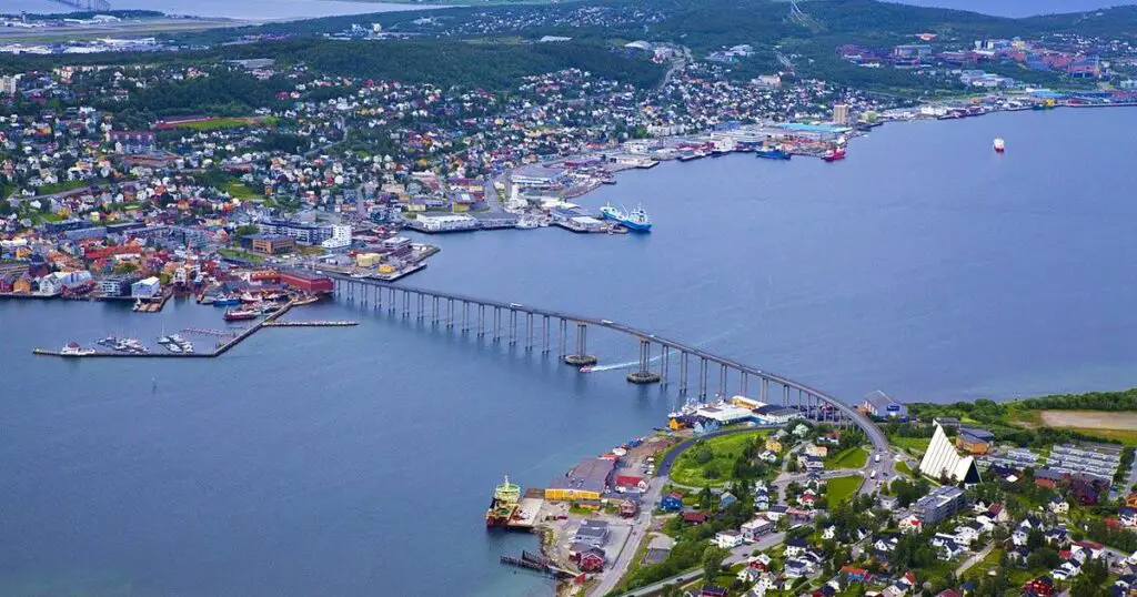 Tromso city and Tromso cruise port
