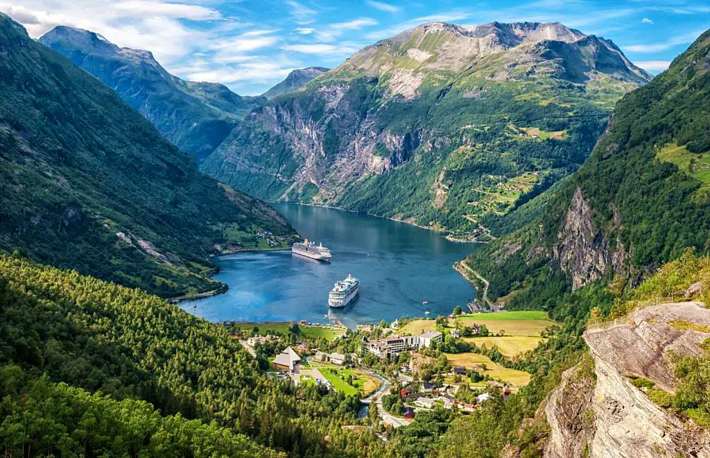 geirangerfjord norway cruise port