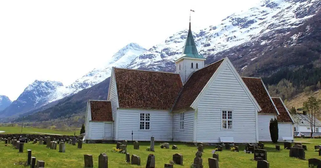 Old Olden Church is one of the main landmarks in Olden cruise port, and is located within 1 km from the port. 