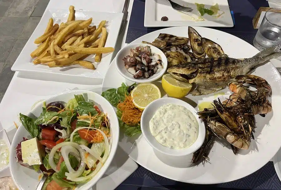 Cyprus fresh seafood