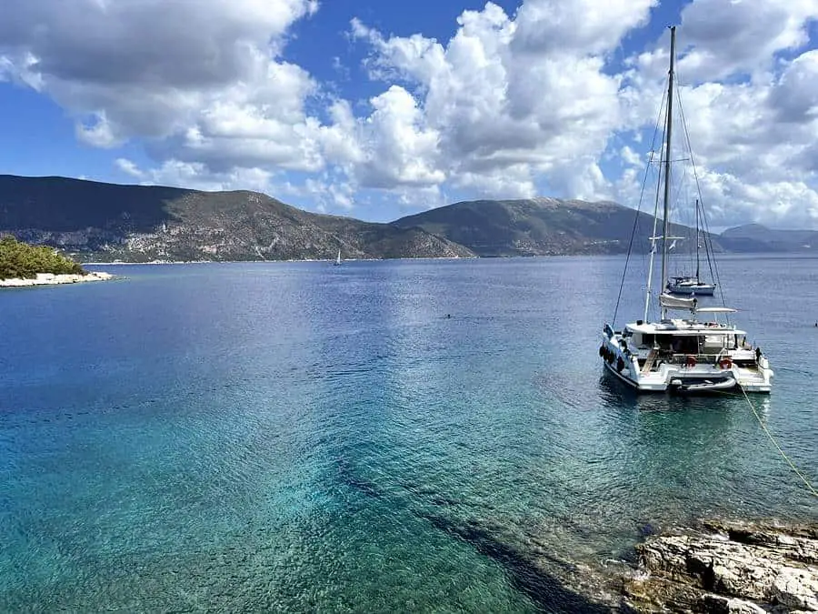 Ithaca spotted from Fiscardo