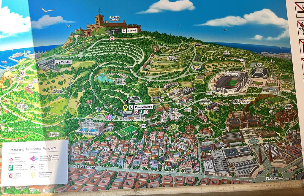 Montjuic map