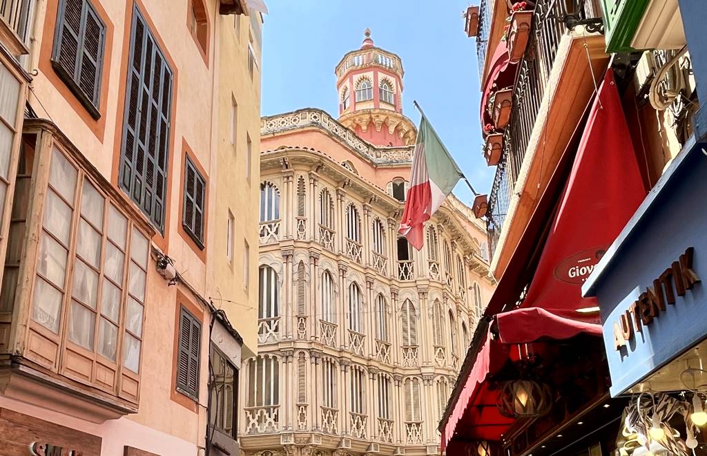 Palma Old Town colorful facade