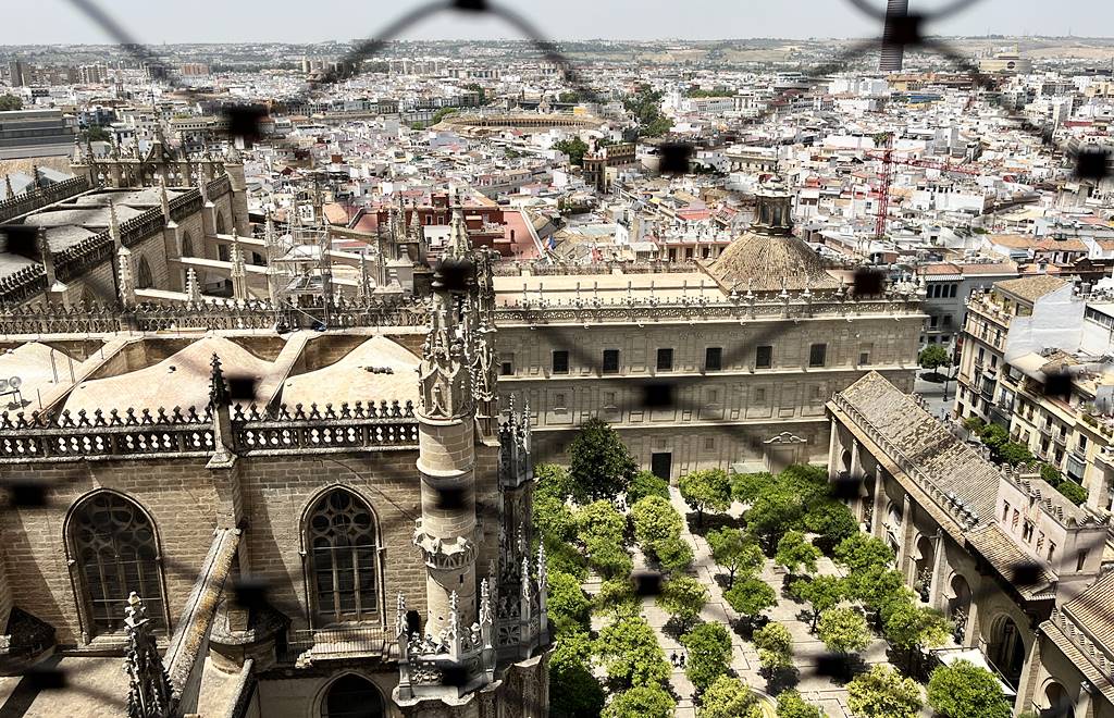 View of Seville from La Giralda bell tower