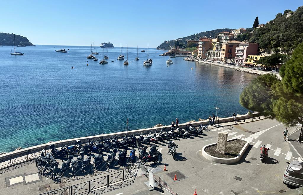 View of Villefranche from Villefranche-sur-Mer train station