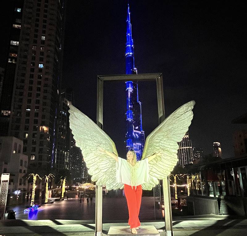 Wings of Mexico sculpture in Dubai